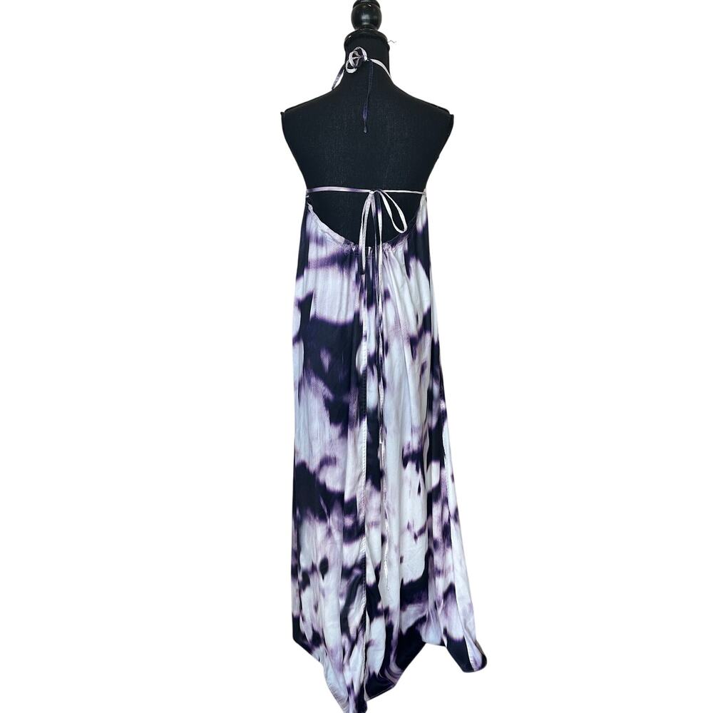 KAUFMANFRANCO Purple Halter Maxi Dress XS Vacation Party Sundress Designer $1195 - Picture 8 of 10